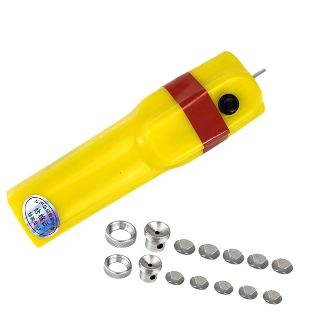 Almencla Pool Cue Tip Shaper Billiard Maintenance Billiard Accessory Electric Grinding Repairing Burnisher Portable Pool Cue Tip Tool 10 Shaping Discs