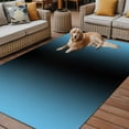 thumbnail image 2 of Fsddascl Blue Black Ombre Outdoor Rug for Patio/Deck/Porch, Non-Slip Large Area Rug 4 x 6 Ft, Modern Gradient Abstract Art Indoor Outdoor Rugs Washable Area Rugs, Reversible Camping Rug Carpet, 2 of 5