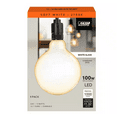 Feit Electric 100Watt Equivalent G40 Dimmable Straight Filament White