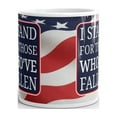 thumbnail image 2 of I Stand For Those Who've Fallen Coffee Tea Ceramic Mug Office Work Cup Gift 11oz, 2 of 3
