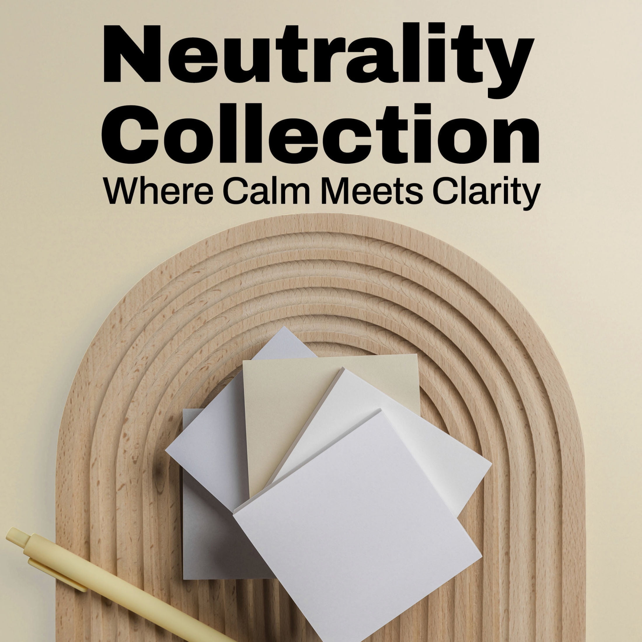 Post-it Super Sticky Notes, Neutrality Collection, 3 x 3 in, 4 Pads