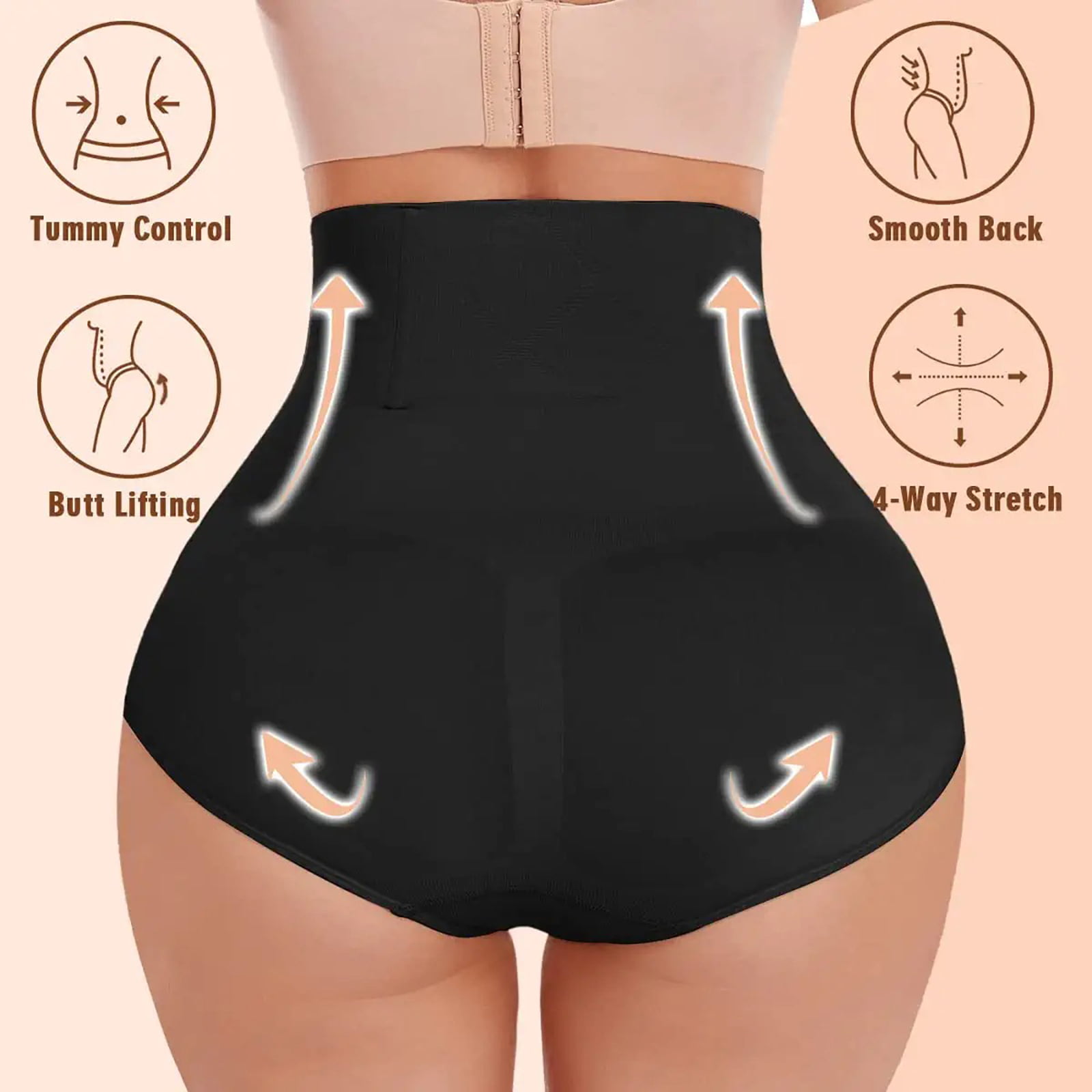 Women Tummy Control Shapewear Panties High Waist Butt Lifter Body Shaper  Seamless Slimming Shaping Panties Underwear 