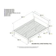 thumbnail image 5 of AFI Orlando Full Solid Wood Platform Bed, Grey, 5 of 5