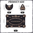thumbnail image 2 of 3Pcs Wooden Spirit Board Kit Tarot Card Stand Holder Moth Divination Board Set with Planchette Black Card Display Stand Rectangle Talking Board for Board Divination Tools, 2 of 9