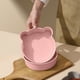 thumbnail image 3 of Bandeja de silicona para hornear con forma de oso rosa, resistente a altas temperaturas, para horno microondas, freidora de aire, herramienta para hornear en casa (1 unidad) JASKFLY, 3 of 8