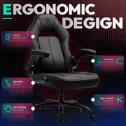 Dowinx Ergonomic Gaming Chair, Breathable Leather with Pocket Spring Cushion
