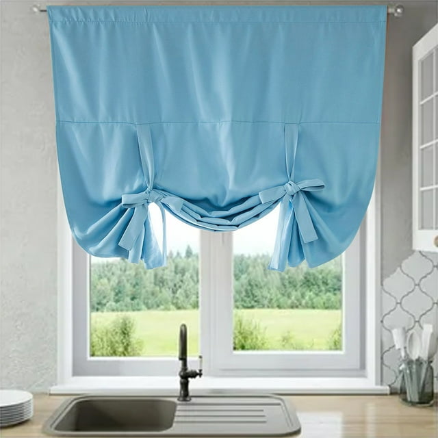 Dainzusyful Sheer Curtains,Home Decor,Check Lace Up Curtains For Windows 46 X 63 Inch Rod Pocket Translucent Filter Curtains For Kitchen Bedroom Living Room D,Curtains For Living Room,Clearance Sale
