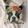thumbnail image 3 of Ollo0ord  Easter Pillow Covers Boston Terrier Throw Pillowcase Easter Eggs Home Sofa Bedroom Cushion Case Seasonal Dog Farmhouse Decorations White, 3 of 5