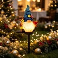 thumbnail image 6 of AZXY Solar Christmas Gnome Garden Stake Lights, Resin Gnome Figurine Yard Stake, Auto On Off Waterproof Outdoor Landscape Light, Festive Christmas Ornament for Lawn Patio Walkway Garden Decor, 6 of 6