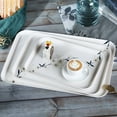 thumbnail image 1 of Honrane Snack Tray Floral Design Heat Resistant Display Melamine Cherry Blossom Pattern Dining Table Coffee Cup Plate for Kitchen, 1 of 8