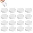 thumbnail image 1 of 16 Pack Plastic Mason Jar Lids - 86mm Wide Mouth Replacement Leak-Proof Canning Covers, 1 of 8