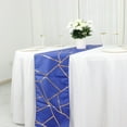Efavormart 9 Ft Royal Blue Gold Foil Geometric Pattern Blush Polyester ...