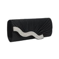 thumbnail image 1 of PENGXIANG Fashion Women Solid Ruched Party Bag Chain Phone Evening Bag, 1 of 5