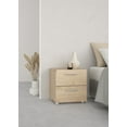 thumbnail image 2 of Tvilum Loft 2 Drawer Bedroom Nightstand for Adults, Jackson Hickory, 2 of 14