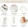 thumbnail image 4 of Vanity Table Set Detachable Makeup Table Dressing Desk with Mirror & Cushioned Stool White, 4 of 5
