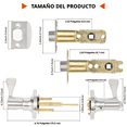 thumbnail image 2 of Stainless steel inner door lock is designed to be used as front door, back door or bedroom lock., 2 of 5