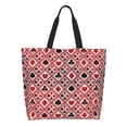 thumbnail image 1 of Balery Poker Bolsa Tote Estilo Estético con Cremalleras, Bolsa de Hombro, Bolsa de Compras Grande y Plegable, 1 of 8