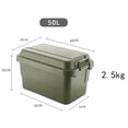 thumbnail image 4 of Refrigerador aislado portátil, contenedor de comida para de alimentos, portador de bebidas, bolsa refrigeradora a prueba de fugas para viajar, 50L Sunnimix  enfriador aislado, 4 of 8