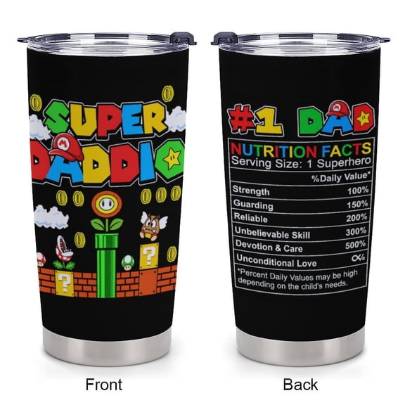 Dad Tumbler - Gifts for Dad on Fathers Day, Christmas, Birthday - Father Mug - Daddy Cup - Gift for Dads from Daughter