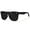 Matte Black Frame | Smoke Lens, variant on Trendy One-Piece Mirrored Lens Polarized Shades Fashion Sunglasses for Men-2 Pairs