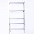 thumbnail image 6 of 5-Shelf Storage Rack Rectangle Carbon Steel Metal Assembly, Silver Gray, 6 of 15