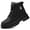Black, variant on LASUDRAA Women High Top Steel Toe Safety Boots, Puncture Proof Slip Resistant Lightweight Industrial Work Shoes for Construction Warehouse Work