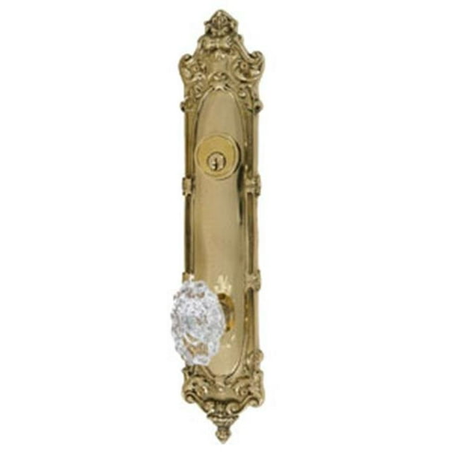 Victorian 15 in. Plaque Ensemble 2-.37 in. Passage Laiton Antique