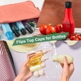 thumbnail image 5 of 36pcs 18/410 Flips Top Caps for Bottles Replacement Plastic Reusable Non-Spill Bottle Lid , Clear, 5 of 5