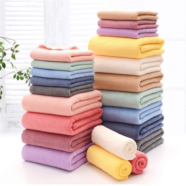 Xihbxyly Juego de Toallas de Baño de Algodón de Lujo, Suaves y Muy Absorbentes, Multiusos, para Gimnasio, Playa, Spa, Secado Cómodo, 34 X 75 Cm, Incluye 1 Juego de Toallas.