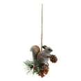 thumbnail image 2 of Adorno navideño de ardilla artificial para colgar, accesorio para motosierra, motores de jardín. Gris, 2 of 9