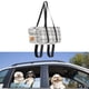 thumbnail image 5 of Cachorro Booster Asiento Consola Asiento de Viaje Cuadros Zulema Asiento elevador de coche para mascotas, 5 of 7