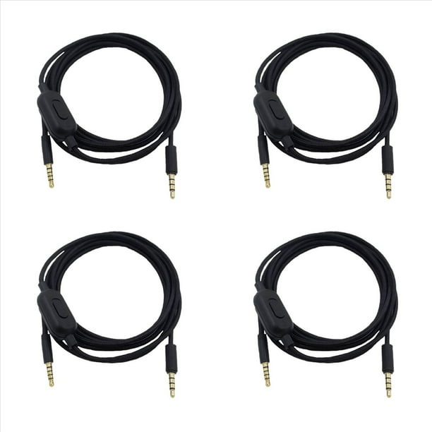 4X LíNea de Cable de Audio para Cable de Auriculares PortáTiles de 2M para GPRO X G233 G433 Auriculares Accesorios para Auriculares