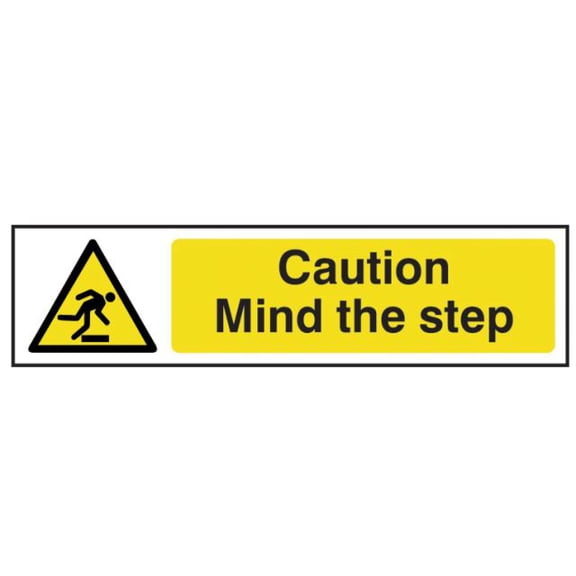 Scan - Caution Mind The Step - PVC 200 x 50mm