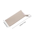 thumbnail image 3 of Estuche portátil de piel sintética para gafas con llavero – Estuche suave para gafas de sol para hombres y mujeres, organizador de gafas para viajes y uso diario., 3 of 6