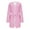Pink, variant on Womens Long Sleeve Bathrobe Lightweight Plus Size Sleepwear Robe with Belt Casual Loose Ladies Loungewear Pink, 5XL