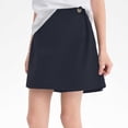 thumbnail image 4 of Zpanxa Girls Pleated Shorts Girls Solid Color Summer Thin Elastic Waist Shorts Kids Ruched Navy 9 Years, 4 of 9