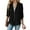 Black, variant on Lenpel Jackets for Women Roll Tab Sleeve Full Zip up Fall Trendy Casual Jacket Lightweight Cargo Coats
