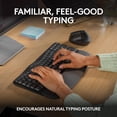 thumbnail image 3 of Teclado ergonómico inalámbrico Logitech Wave Keys Graphite, 3 of 9