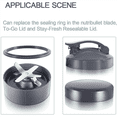 thumbnail image 3 of Replacement Parts, 12 Pcs Gasket Replacement, Gasket Accessories Replacement Parts Blender 900W, 3 of 5