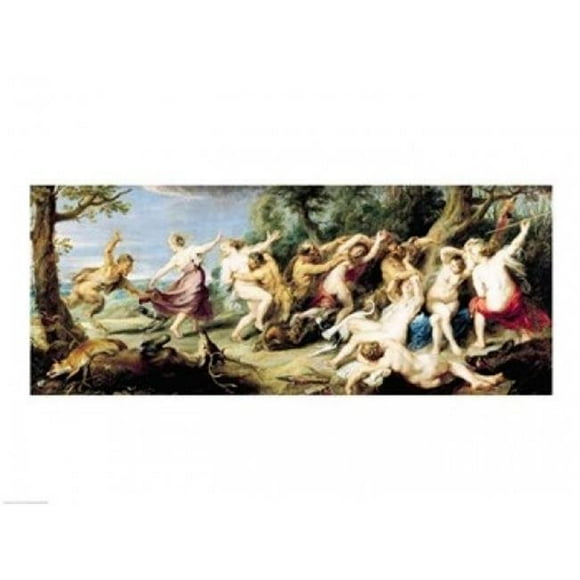 Diana & Her Nymphs Surprised by Fauns 1638-40 Poster Print by Peter Paul Rubens - 36 x 24 in. - Large