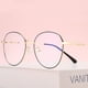 thumbnail image 1 of Gafas de miopía Retro irregulares rómbicas con espejo plano, montura de gafas antiluz azul para hombres y mujeres, 1 of 5