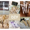 thumbnail image 4 of 60 botellas de burbujas para bodas, tubo de burbujas en forma de corazón, decoración de mesa para bodas, 4 of 5