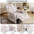thumbnail image 2 of Swivel Rocker Recliner,Wingback Recliner Chair,Floral Accent Chair Fabric Chair with High Back,Padded Seat for Living Room,Bedroom, Home Office, 2 of 8