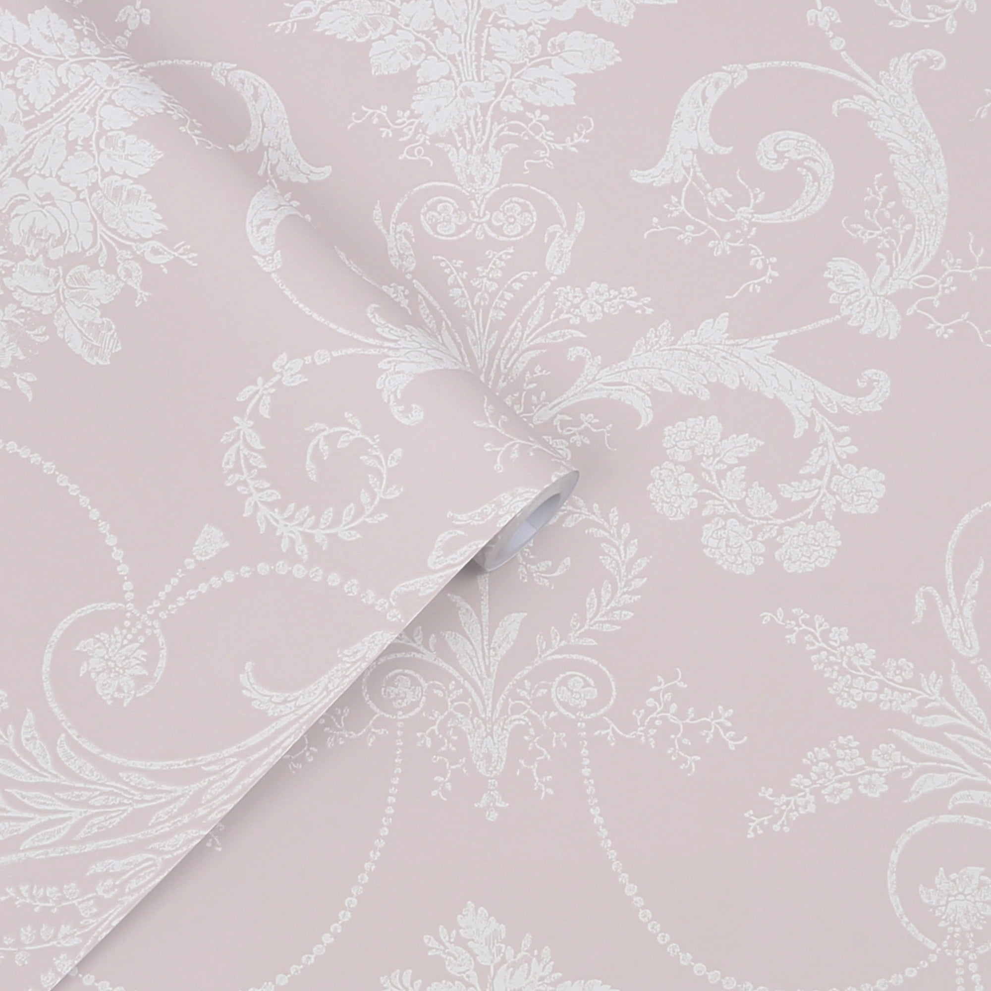 Laura Ashley Josette Amethyst Wallpaper
