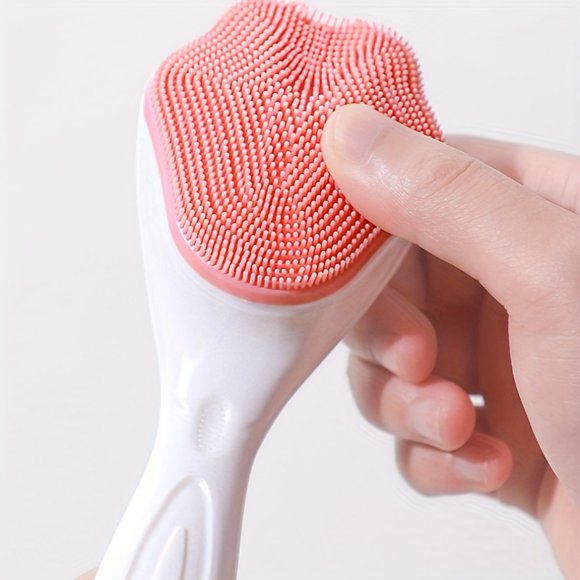 Silicone Gentle Face Exfoliator Brush - Soft, Manual, Handheld, Unscented, Blackhead Remover for Deep Facial Cleansing, Suitable for Sensitive Skin, Men and Women