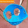 thumbnail image 3 of 2Pcs High Back Full Bucket Toddler Swing Seat Set with Adjustable Height Rope 4.2 to 6.7 FT Soft Swing Seats Set for Kids- 600 LB Weight Capacity, 3 of 14