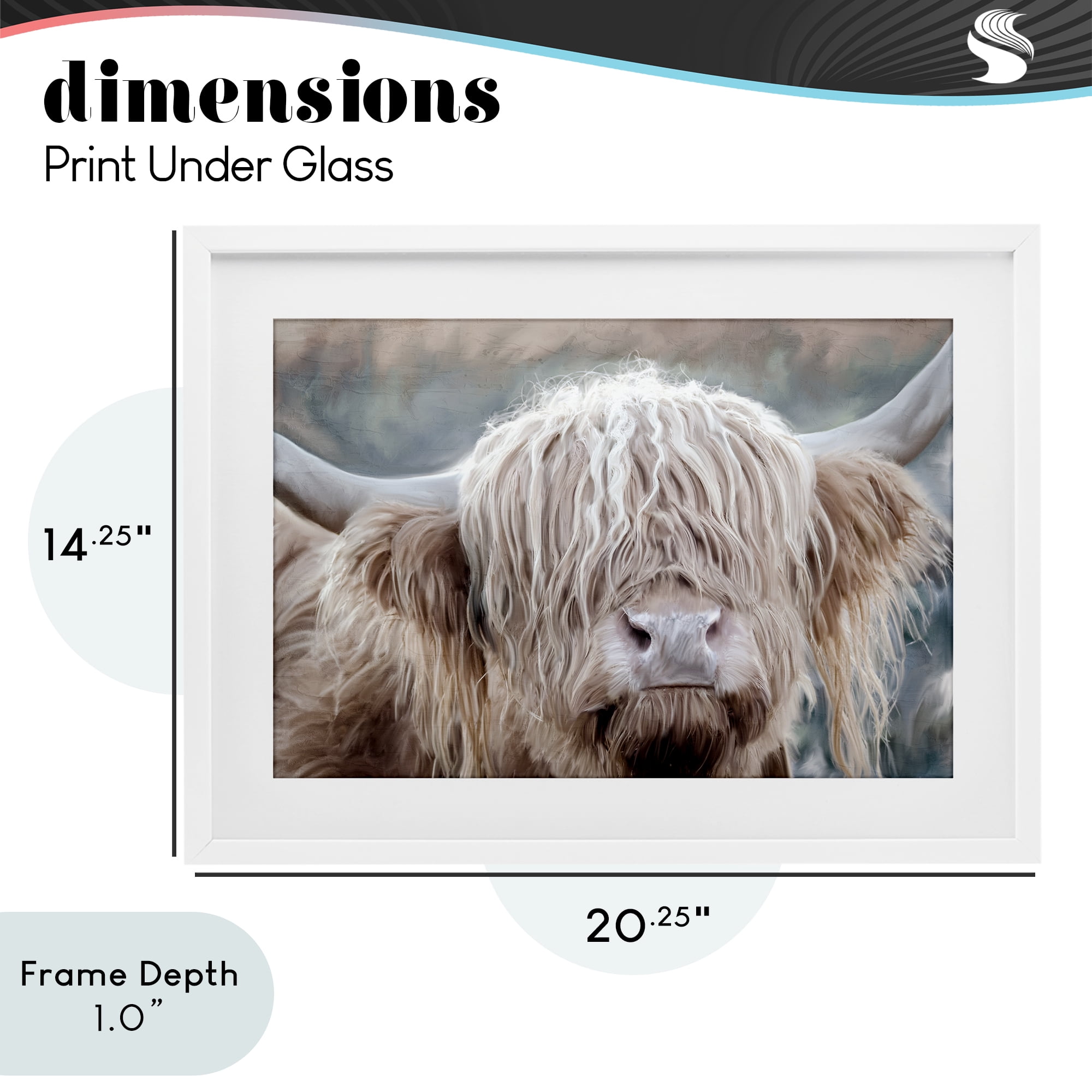 Stupell Industries In the Highlands Photograph White Framed Print Under Glass, design by Kim Allen