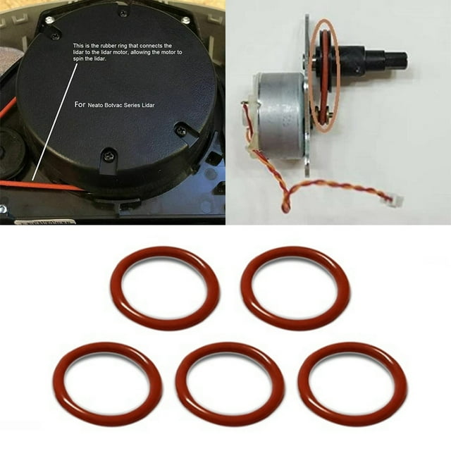 5 Pack Replacement Side Brush Motor O-Ring Drive Belt for Botvac D75 D80 D85 70 75 80 85 Vacuum Cleaner Gasket