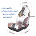 thumbnail image 3 of Balery Vintage Butterflies Pattern Car Seat Cover - Soft & Breathable Front Premium Covers with Non-Slip Protector Fits Most Automotive, Vans, SUVs, Trucks - 1 Unit, 3 of 5