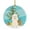 White, variant on Merry Christmas Tree Poodle Black Ceramic Ornament